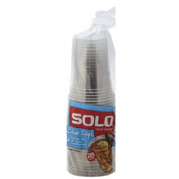 Solo 18 oz Clear Cups (Pack of 18)
