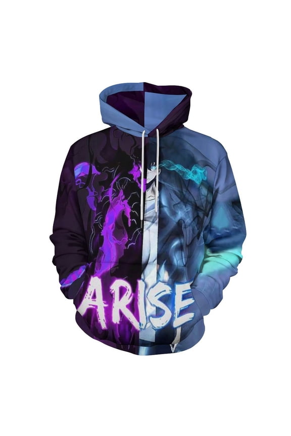 Solo Leveling Adult Sweater Pullover Sweatshirt Hoodies Long Sleeve Hooded Jackets Men Women