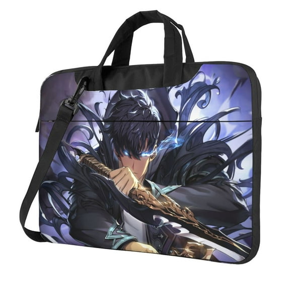 Solo Leveling Anime Laptop Bag Portable Shoulder Laptop Case Sleeve Chromebook Notebook Messenger Briefcase Handbag Laptop Bag 13 inch