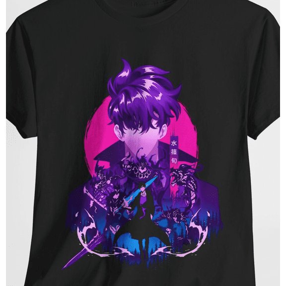 Solo Leveling Anime, Shirts for men, Womens T-shirt, Graphic Tee, Manga Gift for