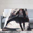 Solo Leveling Anime Throw Blankets Plush Travel Blankets Bedroom Living