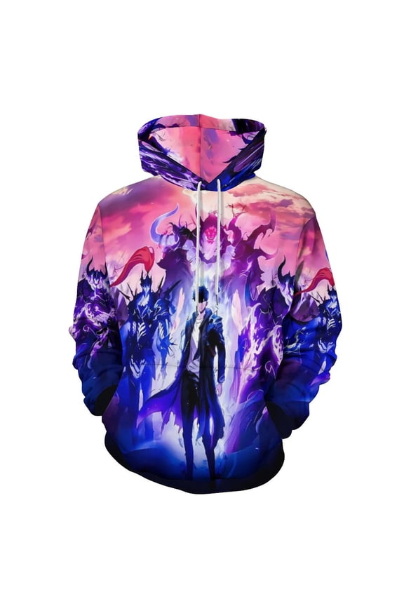 Solo Leveling Arise Adult Sweater Pullover Sweatshirt Hoodies Long Sleeve Hooded Jackets Men Women