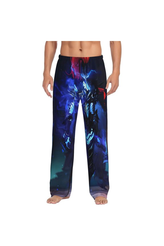 Solo Leveling Arise Men's Pajama Long Pants Sleeping Pants Home Sleepwear Soft Pjs Pants