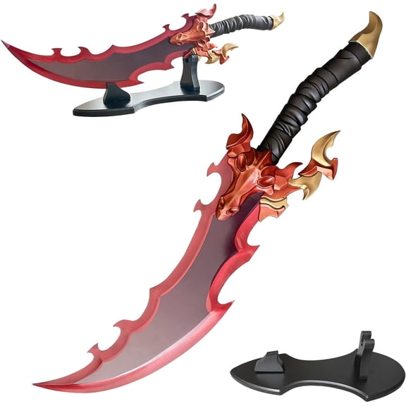 Solo Leveling Barans Sword Replica - 25" Stainless Steel Demon King Longsword