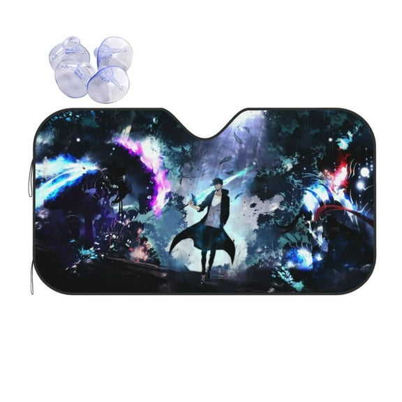 Solo Leveling Car Sunshade Automotive Front Window Visor Keep Your Vehicle Cool Fits Most Windshields