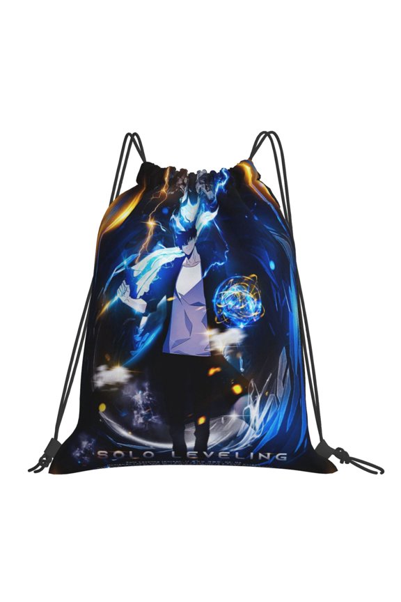 Solo Leveling Drawstring Backpack Sport Gym Bag For Yoga Swimming Gymsack Sport Strap Pack Bag