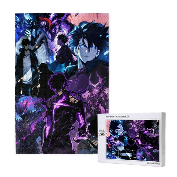 Solo Leveling Jigsaw Puzzle 1000 Pieces Wooden Puzzle Home Decor Birthday Party Gift