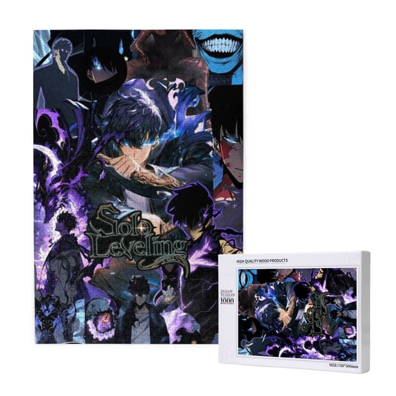 Solo Leveling Jigsaw Puzzle 1000 Pieces Wooden Puzzle Home Decor Birthday Party Gift