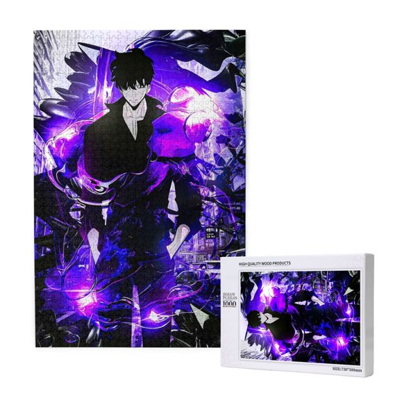 Solo Leveling Jigsaw Puzzle 1000 Pieces Wooden Puzzle Home Decor Birthday Party Gift