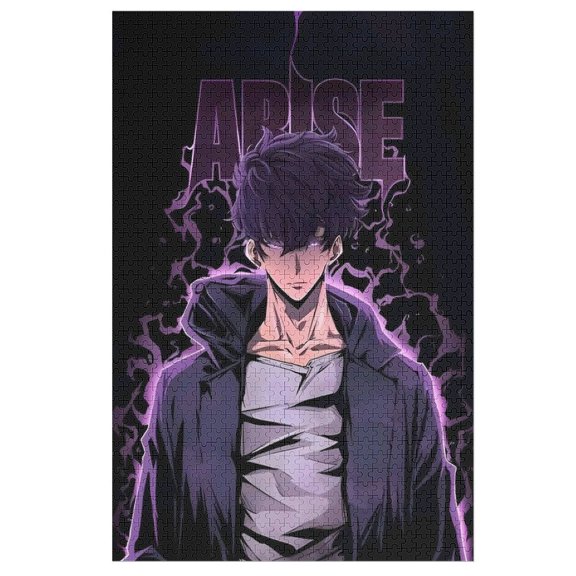 Solo Leveling Jigsaw Puzzle, Wood Puzzles Adult, 1000 PCS Jigsaw Puzzle for Adults Challenging Puzzle Perfect for Game Nights