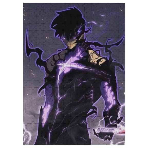 Solo Leveling Jigsaw Puzzle, Wood Puzzles Adult, 300 PCS Jigsaw Puzzle for Adults Challenging Puzzle Perfect for Game Nights