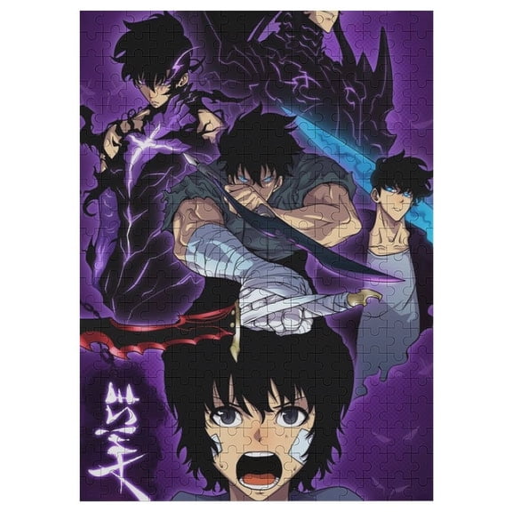 Solo Leveling Jigsaw Puzzle, Wood Puzzles Adult, 300 PCS Jigsaw Puzzle for Adults Challenging Puzzle Perfect for Game Nights