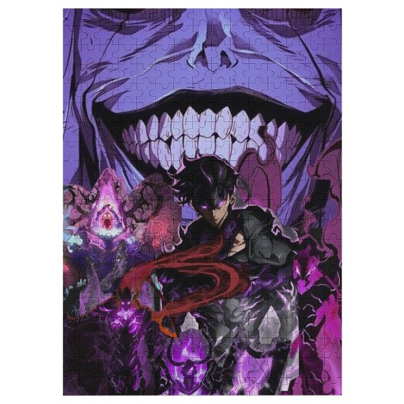 Solo Leveling Jigsaw Puzzle, Wood Puzzles Adult, 300 PCS Jigsaw Puzzle for Adults Challenging Puzzle Perfect for Game Nights