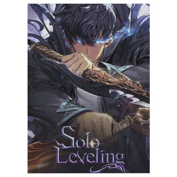 Solo Leveling Jigsaw Puzzle, Wood Puzzles Adult, 300 PCS Jigsaw Puzzle for Adults Challenging Puzzle Perfect for Game Nights