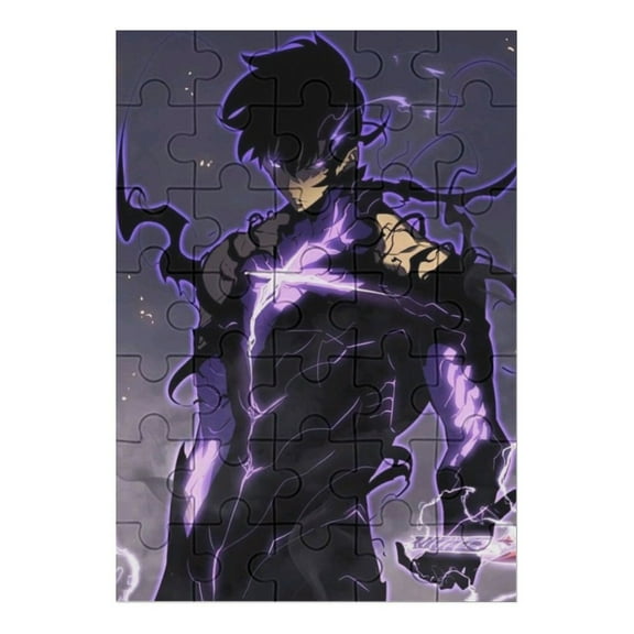 Solo Leveling Jigsaw Puzzle, Wood Puzzles Adult, 35 PCS Jigsaw Puzzle for Adults Challenging Puzzle Perfect for Game Nights