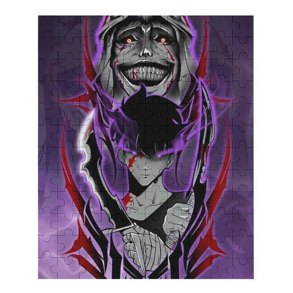 Solo Leveling Jigsaw Puzzle, Wood Puzzles Adult, 70 PCS Jigsaw Puzzle for Adults Challenging Puzzle Perfect for Game Nights