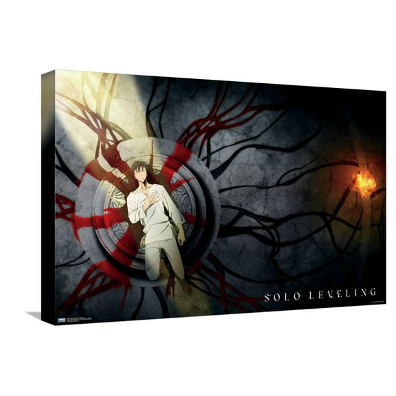 Solo Leveling - Key Visual Canvas Wall Poster, 14.725" x 22.375"