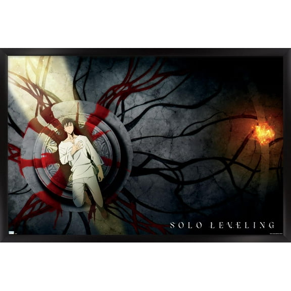Solo Leveling - Key Visual Wall Poster, 22.375" x 34" Framed