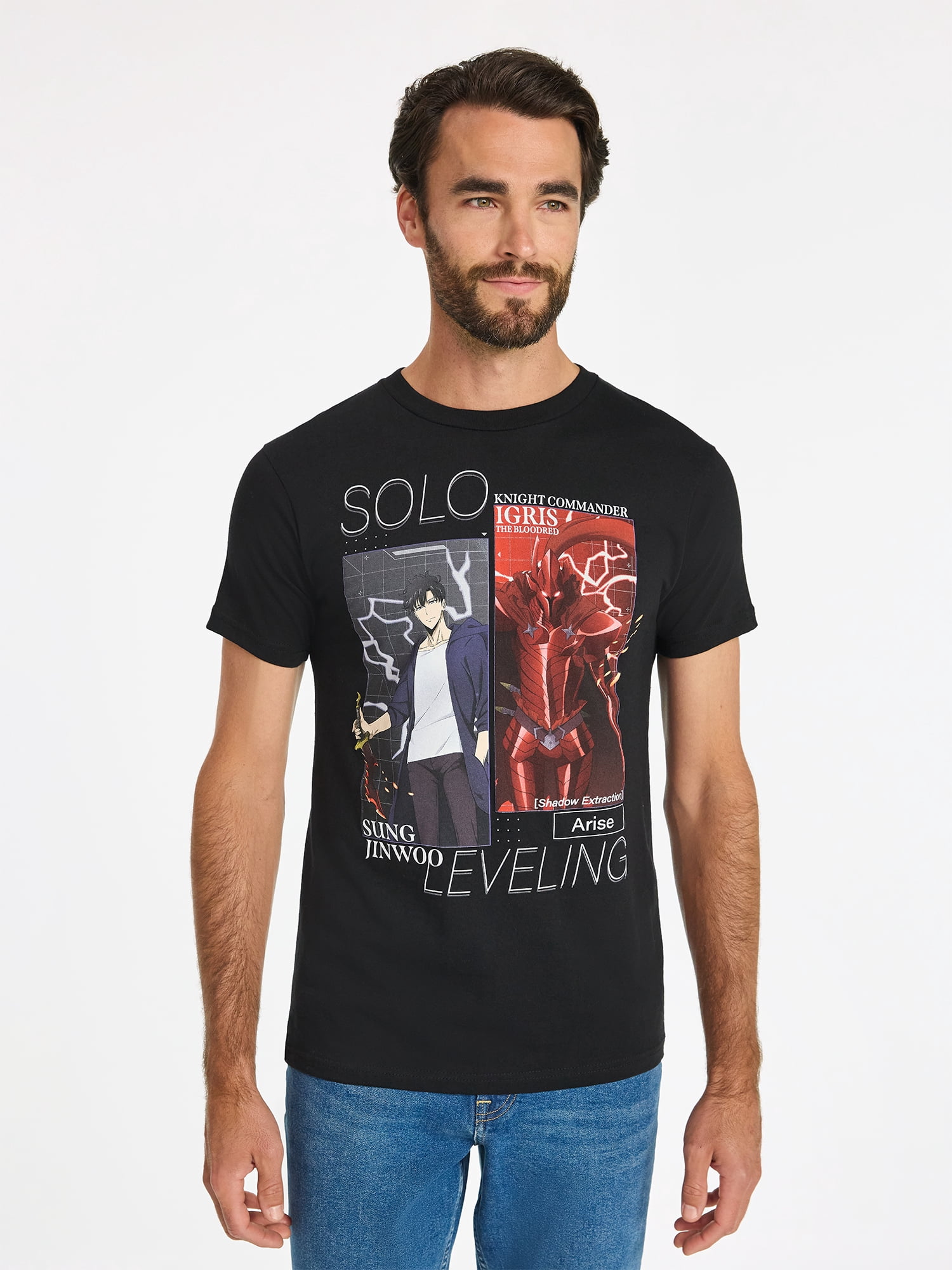 Solo Leveling Men's & Big Men's Graphic Tee Shirt, Sizes S-3XL