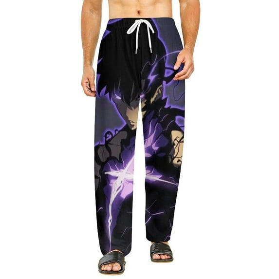 Solo Leveling Pajamas Pants 3D Printing Wide Leg PJ Pant Loungewear Casual Comfy Sleepwear Lounge Pants for Men WomenS