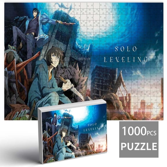 Solo Leveling Puzzles for Adults 1000 Pieces Jigsaw Challenging Game Family Night Hard Difficult Teens