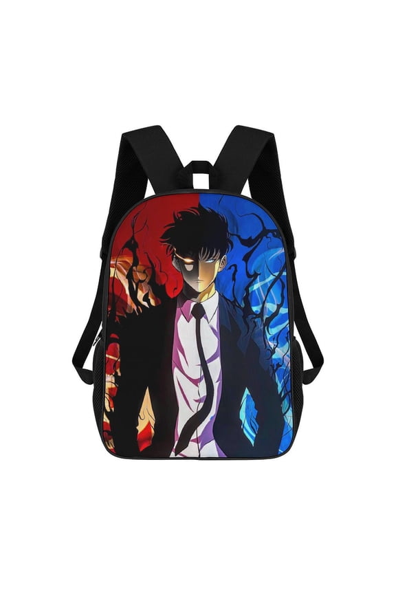 Solo Leveling School Bag Backpack Multipurpose Daypack Adjustable Shoulders Satchel Bookbag Travel Laptop Bag Rucksack