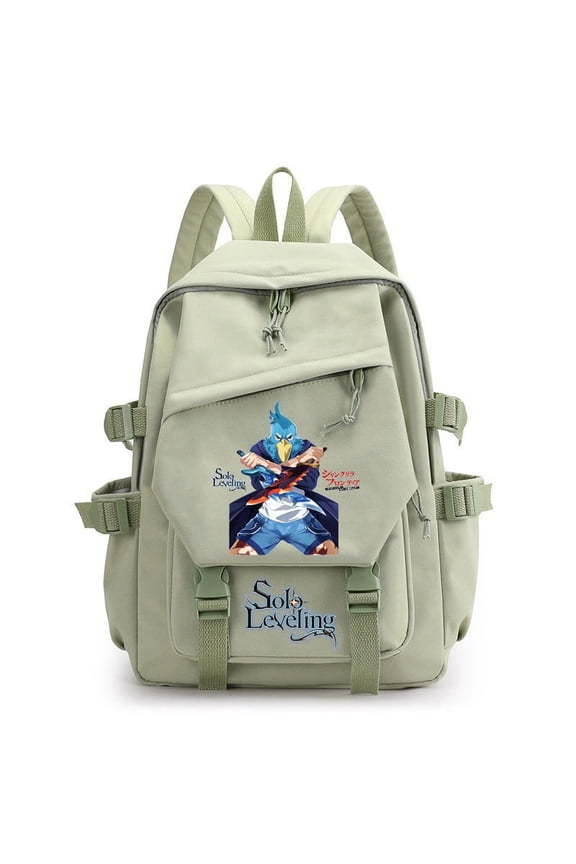 Solo Leveling School Bag Backpack Teen Men Women Unisex Anime Solo Game Leveling Daypack Sung Jinwoo Laptop Bag 3D Print Bookbag Bag Laptop Backpacks