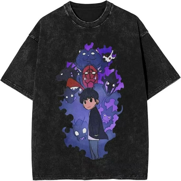 Solo Leveling Shirt Men's Pure Washed Cotton O Neck Sung Jin Woo T-Shirt