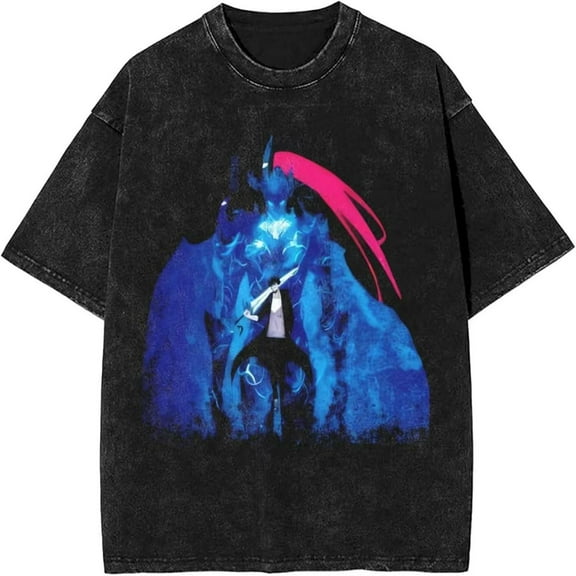 Solo Leveling Sung Jinwoo Anime T-Shirt Anime Graphic Casual Tee for Men