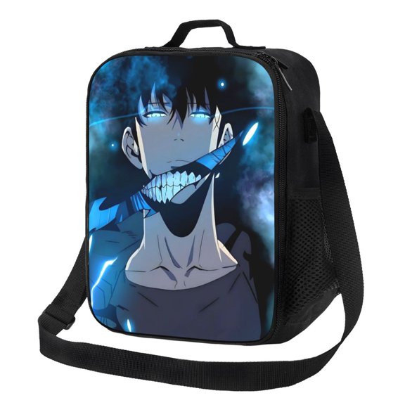Solo Leveling Sung Jinwoo Lunch Bag Lunch Box Lightweight Durable Lunch Tote Bag Portable Reusable Lunch Box Tote For Work Sport Picnic Camping