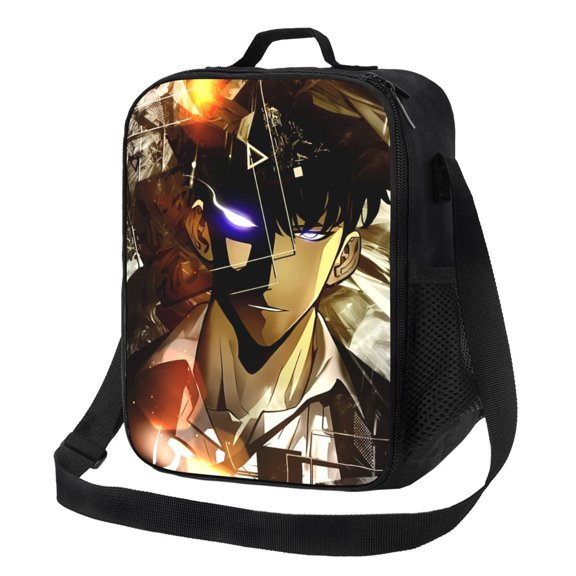 Solo Leveling Sung Jinwoo Lunch Bag Lunch Box Lightweight Durable Lunch Tote Bag Portable Reusable Lunch Box Tote For Work Sport Picnic Camping