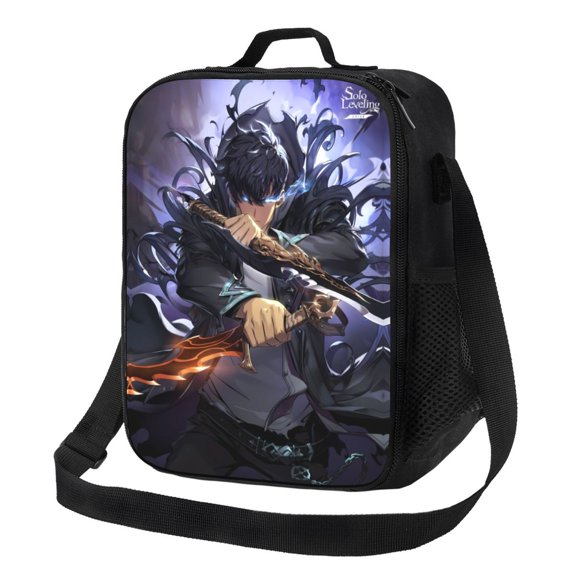 Solo Leveling Sung Jinwoo Lunch Bag Lunch Box Lightweight Durable Lunch Tote Bag Portable Reusable Lunch Box Tote For Work Sport Picnic Camping