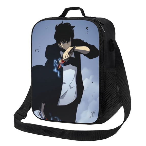 Solo Leveling Sung Jinwoo Lunch Bag Lunch Box Lightweight Durable Lunch Tote Bag Portable Reusable Lunch Box Tote For Work Sport Picnic Camping