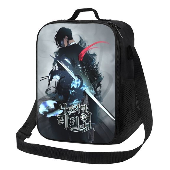 Solo Leveling Sung Jinwoo Lunch Bag Lunch Box Lightweight Durable Lunch Tote Bag Portable Reusable Lunch Box Tote For Work Sport Picnic Camping