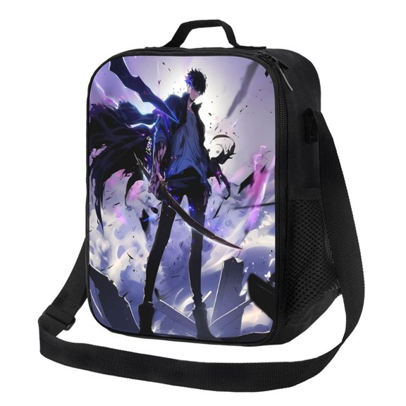 Solo Leveling Sung Jinwoo Lunch Bag Lunch Box Lightweight Durable Lunch Tote Bag Portable Reusable Lunch Box Tote For Work Sport Picnic Camping