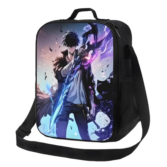 Solo Leveling Sung Jinwoo Lunch Bag Lunch Box Lightweight Durable Lunch Tote Bag Portable Reusable Lunch Box Tote For Work Sport Picnic Camping