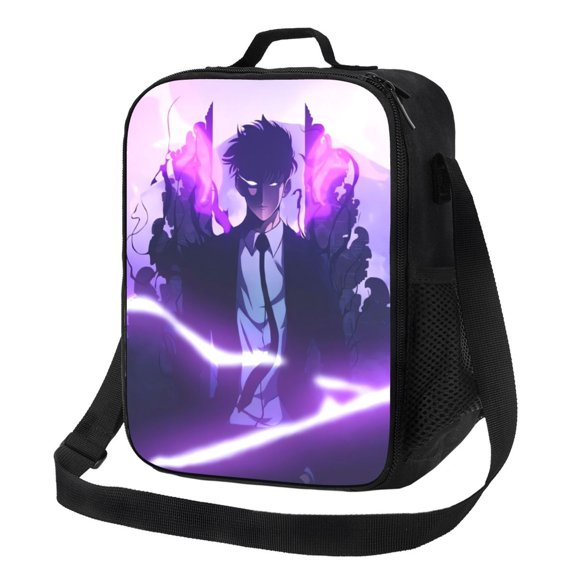 Solo Leveling Sung Jinwoo Lunch Bag Lunch Box Lightweight Durable Lunch Tote Bag Portable Reusable Lunch Box Tote For Work Sport Picnic Camping