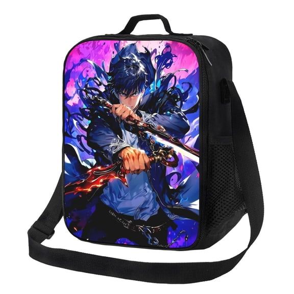 Solo Leveling Sung Jinwoo Lunch Bag Lunch Box Lightweight Durable Lunch Tote Bag Portable Reusable Lunch Box Tote For Work Sport Picnic Camping