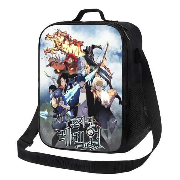Solo Leveling Sung Jinwoo Lunch Bag Lunch Box Lightweight Durable Lunch Tote Bag Portable Reusable Lunch Box Tote For Work Sport Picnic Camping