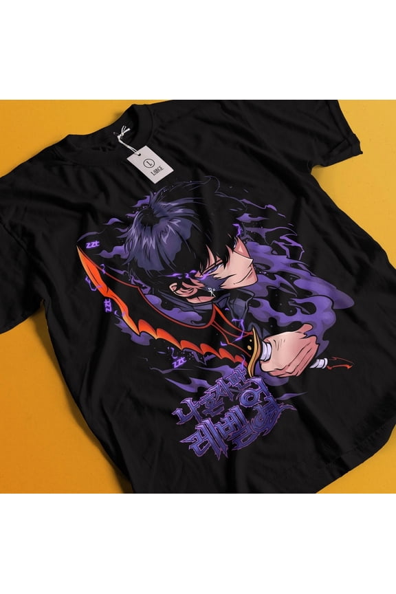 Solo Leveling T-Shirt Sung Jinwoo Shirt Cha Haein Tshirt Antares Tee Anime Gift