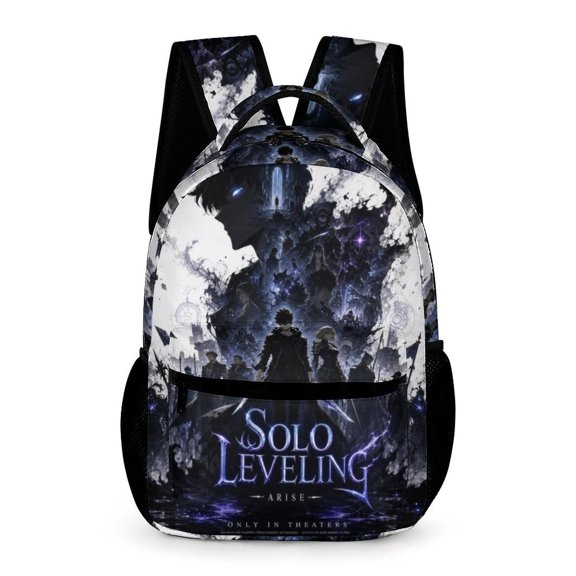 Solo Leveling Theme Backpack Bookbag Casual Daypack Travel Backpacks for Work Hiking Camping