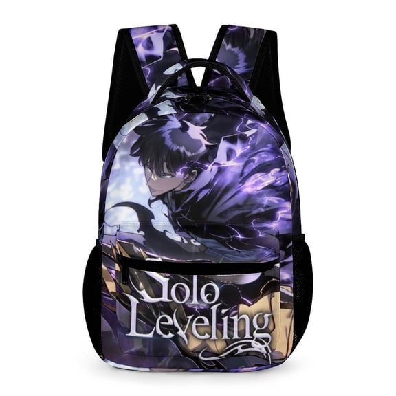 Solo Leveling Theme Backpack Bookbag Casual Daypack Travel Backpacks for Work Hiking Camping