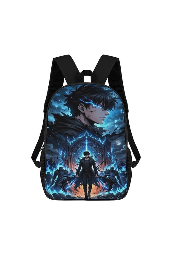Solo Leveling Theme Backpack Bookbag Casual Daypack Travel Backpacks for Work Hiking Camping