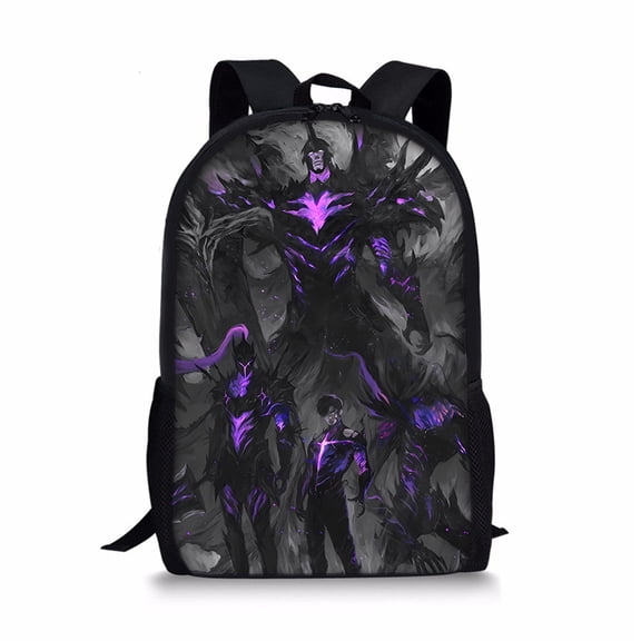 Solo Leveling Theme Backpack Bookbag Casual Daypack Travel Backpacks for Work Hiking Camping