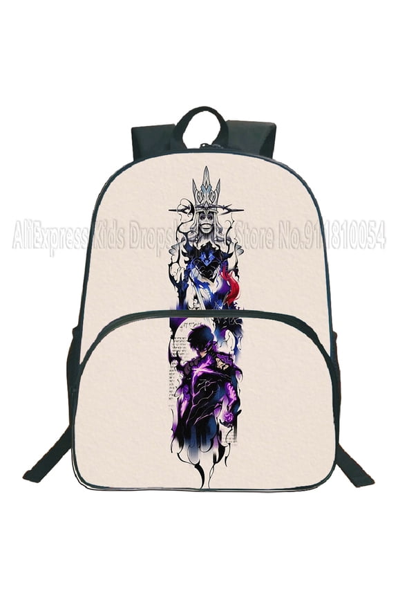 Solo Leveling Theme Backpack Bookbag Casual Daypack Travel Backpacks for Work Hiking Camping