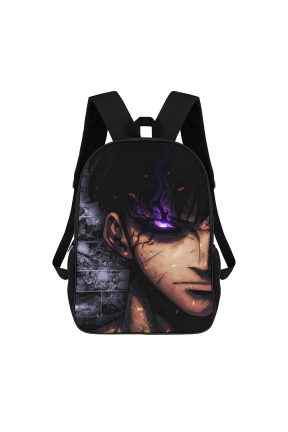 Solo Leveling Theme Backpack Bookbag Casual Daypack Travel Backpacks for Work Hiking Camping