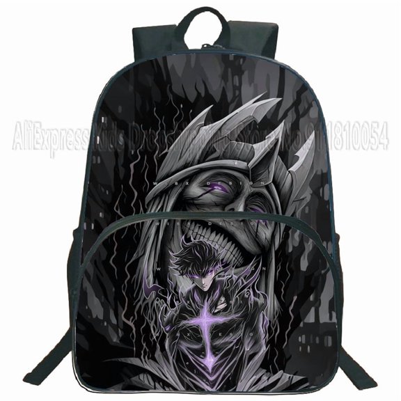 Solo Leveling Theme Backpack Bookbag Casual Daypack Travel Backpacks for Work Hiking Camping