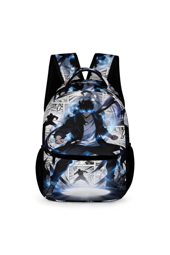 Solo Leveling Theme Backpack Bookbag Casual Daypack Travel Backpacks for Work Hiking Camping