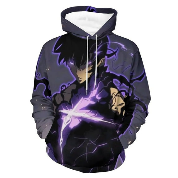 Solo Leveling Unisex Adult Hoodie Casual Hooded Sweatshirt Pullover Novelty 3D Printed Sweater Jacket S