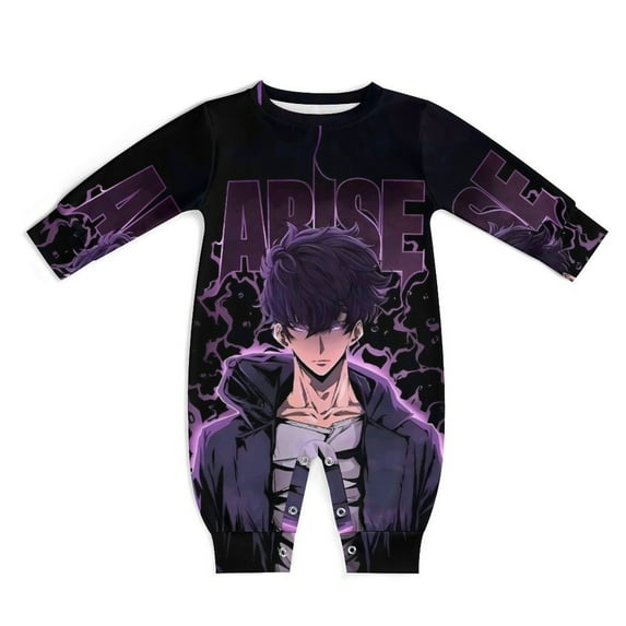 Solo Leveling Unisex Baby Boy Girl Rompers Long Sleeve Infant Jumpsuits Babies' Outfits Fall Winter Clothes 9-12M